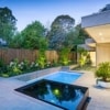 Sky pool square stones