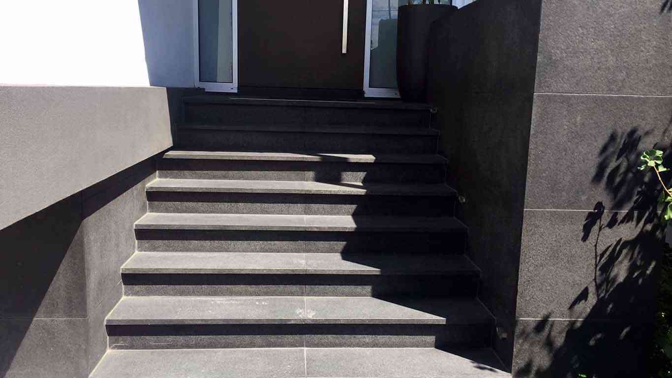 Black Flamed Granite Steps