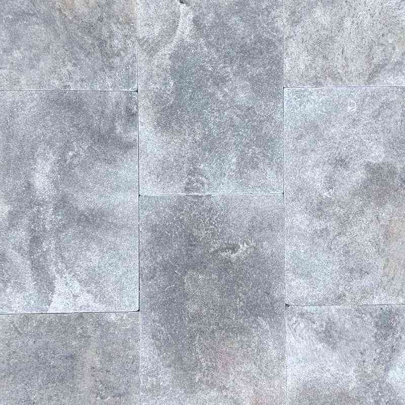 Silver Blue Travertine Unfilled & Tumbled