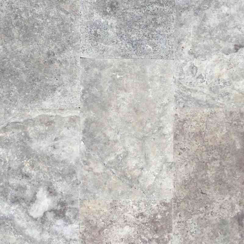 Silver Travertine Tumbled & Unfilled