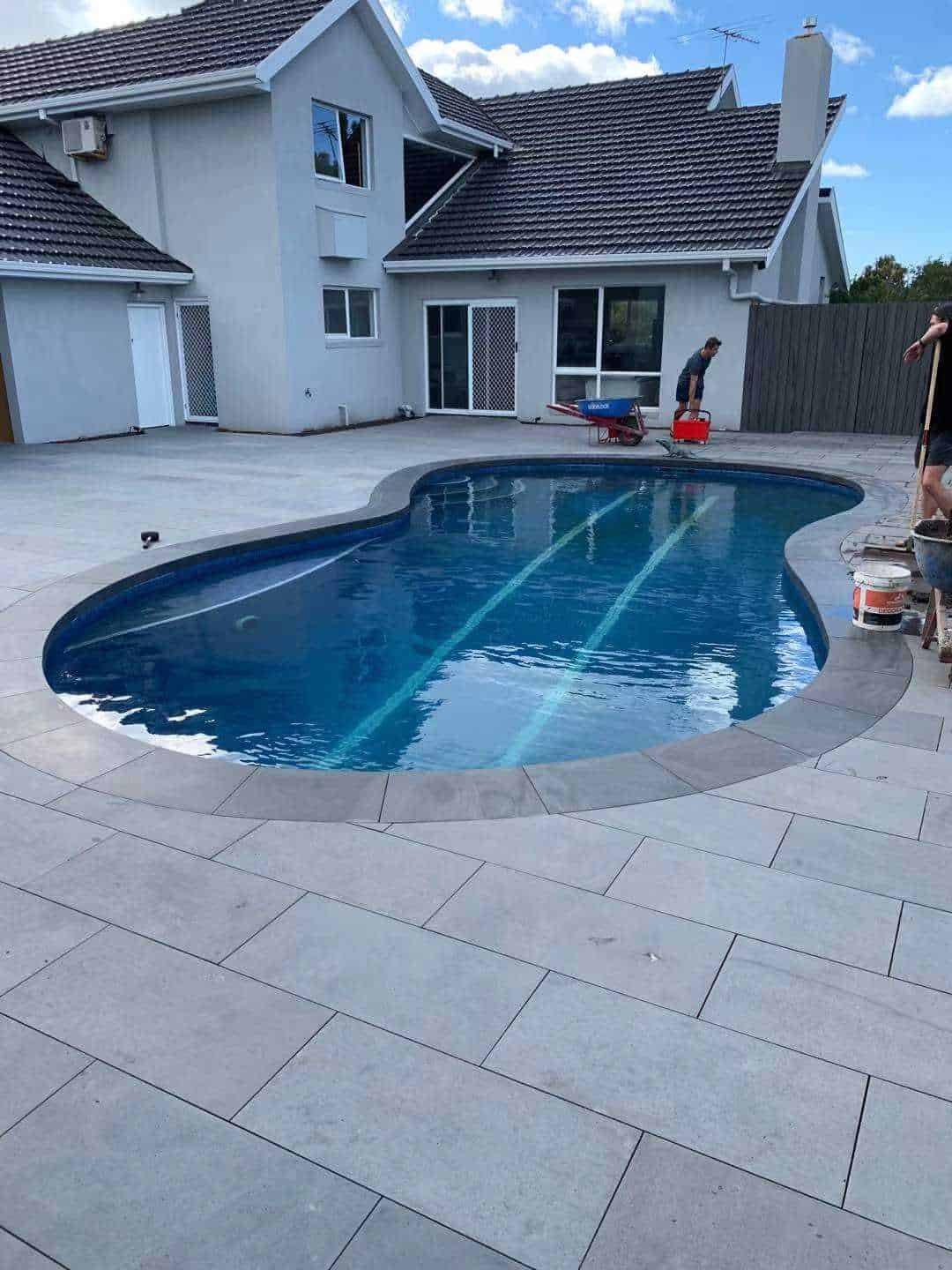 Curved Bluestone Pool