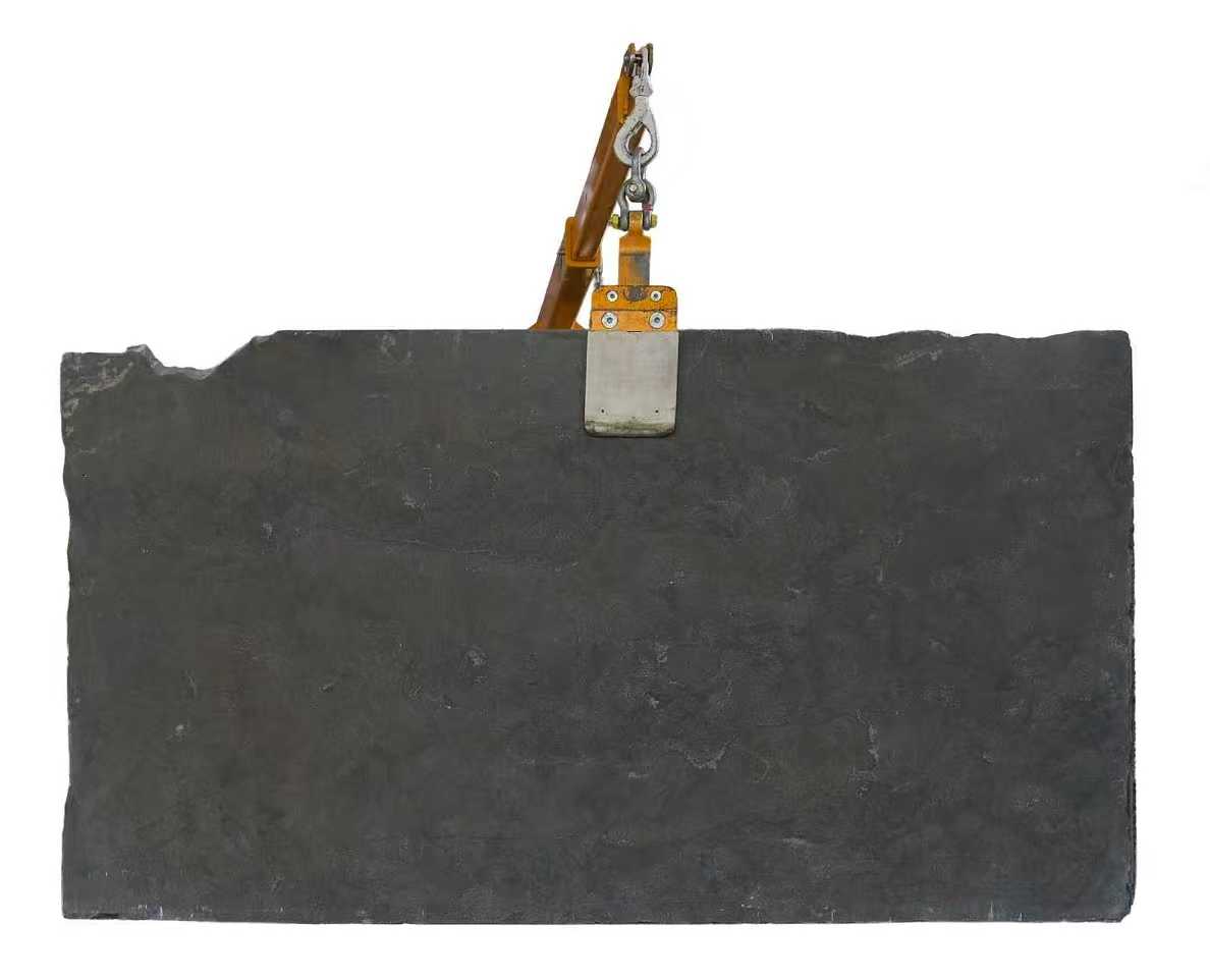 Abalone honed black Limestone slab